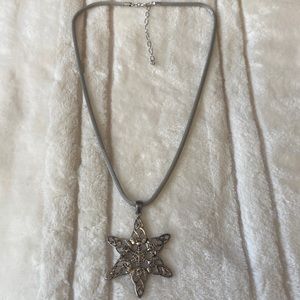 Sterling silver 925 snowflake necklace